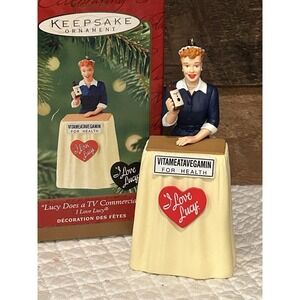 I Love Lucy Hallmark Keepsake "lucy Does a TV Show Commercial" Ornament 2001